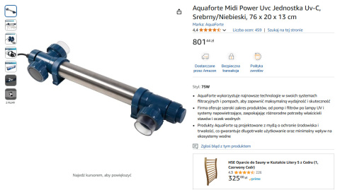 Aquaforte Midi Power UV-C Jednostka UV-C Aquaforte Midi Power UV-C Jednostka UV-C