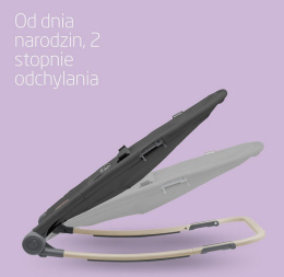 Maxi-Cosi Loa Bujaczek Leżaczek dla niemowląt, ultrakompaktowy, lekki, 2 pozycje odchylania, 100% z recyklingu – Beyond Graphite