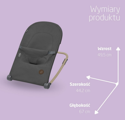 Maxi-Cosi Loa Bujaczek Leżaczek dla niemowląt, ultrakompaktowy, lekki, 2 pozycje odchylania, 100% z recyklingu – Beyond Graphite Maxi-Cosi Loa Bujaczek Leżaczek dla niemowląt, ultrakompaktowy, lekki, 2 pozycje odchylania, 100% z recyklingu – Beyond Graphite