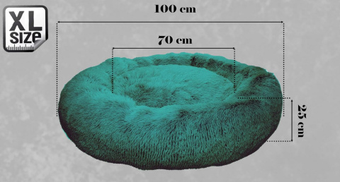 Grand Filippo Fluffy – puszyste legowisko dla psa i kota, 100 cm, ręcznie robione, pranie w pralce Grand Filippo Fluffy – puszyste legowisko dla psa i kota, 100 cm, ręcznie robione, pranie w pralce
