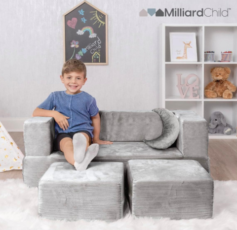 Milliard Kids Couch – Modułowa Sofa dla Dzieci (Szara) Milliard Kids Couch – Modułowa Sofa dla Dzieci (Szara)