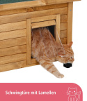 Kerbl Pet Rustica – drewniany domek dla kota