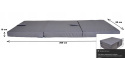 Wodoodporny składany materac turystyczny 200x60x10 cm z uchwytem