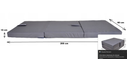 Wodoodporny składany materac turystyczny 200x60x10 cm z uchwytem