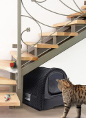 Curver Petlife Kuweta dla Kota – Zamykana Kuweta z Filtracją, Czarna, 50,3 x 40,7 x 37,3 cm