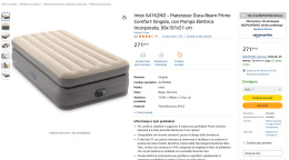 Intex 64162ND Materac Dura-Beam Prime Comfort Singolo z wbudowaną pompką