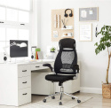 SONGMICS Krzesło biurowe OBN86BK – ergonomiczne