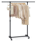 SONGMICS LLR001B01 Clothes Rack – Wózkowa, regulowana suszarka na ubrania