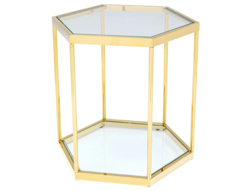 Stolik kawowy Comb 55x55 cm złoty – Kare Design Stolik kawowy Comb 55x55 cm złoty – Kare Design