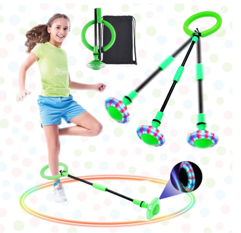 Świecący Hula Hop – Kołek Skip Ball, składana zabawka do skakania Świecący Hula Hop – Kołek Skip Ball, składana zabawka do skakania