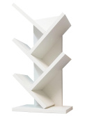 Henor – Regał stołowy w kształcie drzewa, biały, 30 x 61 x 18 cm