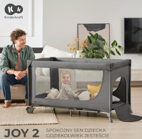 Kinderkraft JOY 2 Łóżeczko Turystyczne 2 w 1 Kinderkraft JOY 2 Łóżeczko Turystyczne 2 w 1