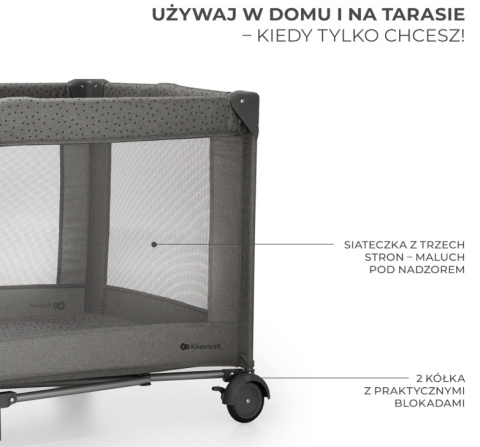 Kinderkraft JOY 2 Łóżeczko Turystyczne 2 w 1 Kinderkraft JOY 2 Łóżeczko Turystyczne 2 w 1