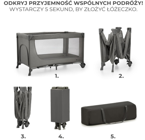 Kinderkraft JOY 2 Łóżeczko Turystyczne 2 w 1 Kinderkraft JOY 2 Łóżeczko Turystyczne 2 w 1