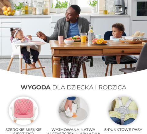 Kinderkraft Krzesełko do Karmienia SIENNA 2w1 Kinderkraft Krzesełko do Karmienia SIENNA 2w1