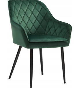 Krzesło do jadalni i salonu SONGMICS – pikowane, welurowe, eleganckie