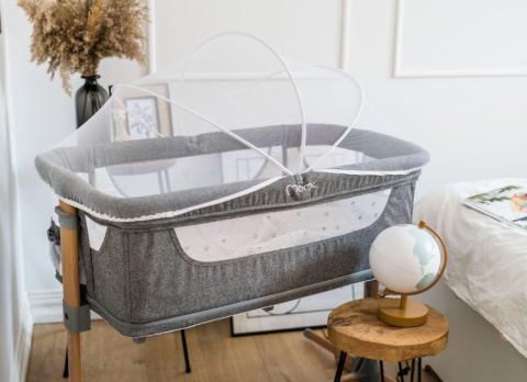 MoMi SMART BED – Łóżeczko 4w1, Szary, 55 x 95 cm MoMi SMART BED – Łóżeczko 4w1, Szary, 55 x 95 cm