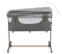 MoMi SMART BED – Łóżeczko 4w1, Szary, 55 x 95 cm