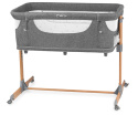 MoMi SMART BED – Łóżeczko 4w1, Szary, 55 x 95 cm
