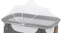 MoMi SMART BED – Łóżeczko 4w1, Szary, 55 x 95 cm