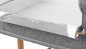 MoMi SMART BED – Łóżeczko 4w1, Szary, 55 x 95 cm