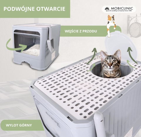 Mobiclinic® Pets – kuweta dla kota z daszkiem Mobiclinic® Pets – kuweta dla kota z daszkiem