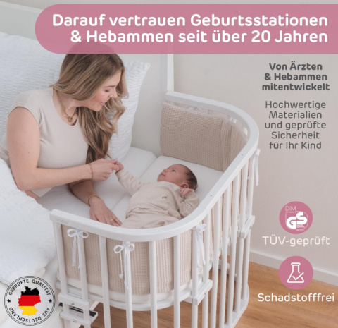 Babybay Oryginalne Łóżko Dostawiane z Litego Drewna Bukowego Babybay Oryginalne Łóżko Dostawiane z Litego Drewna Bukowego