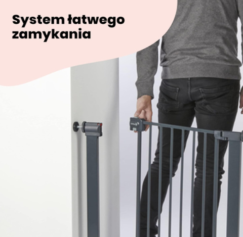 Safety 1st Secure Tech Simply Close – Rozsuwana Bramka Zabezpieczająca, Biała 109-111, 107 Safety 1st Secure Tech Simply Close – Rozsuwana Bramka Zabezpieczająca, Biała 109-111, 107