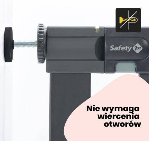 Safety 1st Secure Tech Simply Close – Rozsuwana Bramka Zabezpieczająca, Biała 109-111, 107 Safety 1st Secure Tech Simply Close – Rozsuwana Bramka Zabezpieczająca, Biała 109-111, 107
