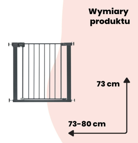 Safety 1st Secure Tech Simply Close – Rozsuwana Bramka Zabezpieczająca, Biała 109-111, 107 Safety 1st Secure Tech Simply Close – Rozsuwana Bramka Zabezpieczająca, Biała 109-111, 107