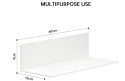 Toski Wall Shelf – zestaw 2 samoprzylepnych półek ściennych Toski Wall Shelf – zestaw 2 samoprzylepnych półek ściennych