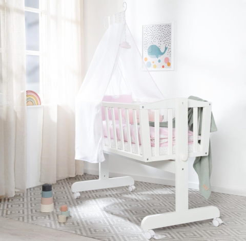 roba Kołyska dla niemowląt 40 x 90 cm z drewna – Mała Chmura roba Kołyska dla niemowląt 40 x 90 cm z drewna – Mała Chmura