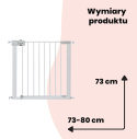 Safety 1st Secure Tech Simply Close – Rozsuwana Bramka Zabezpieczająca, Biała 112-114, 108,106,105,101,102
