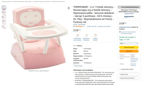 THERMOBABY - 2 w 1 Fotelik dziecięcy THERMOBABY - 2 w 1 Fotelik dziecięcy