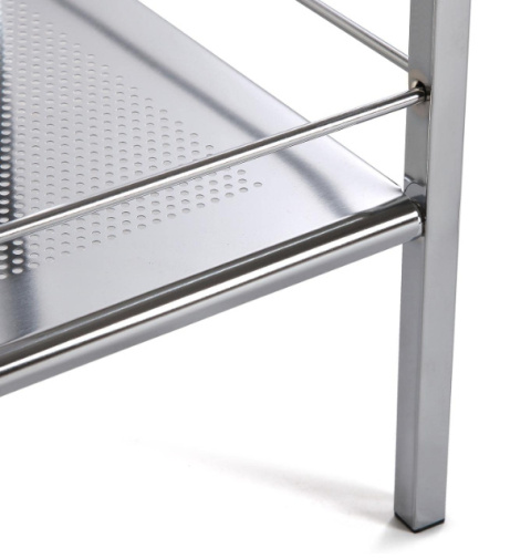 Versa Hannover – Szafka łazienkowa pomocnicza z 3 półkami, srebrna, 84 x 31 x 19 cm Versa Hannover – Szafka łazienkowa pomocnicza z 3 półkami, srebrna, 84 x 31 x 19 cm