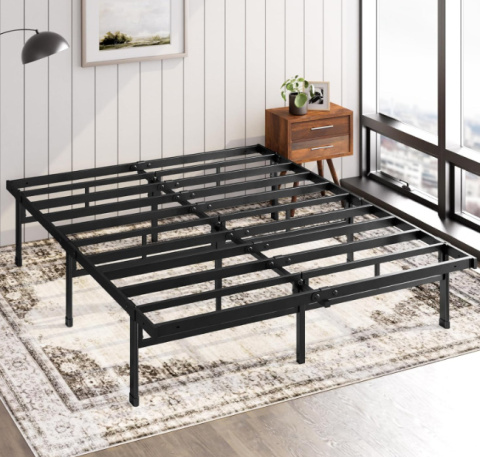 Zinus Justin – Metalowe łóżko 140 x 200 cm, czarne Zinus Justin – Metalowe łóżko 140 x 200 cm, czarne
