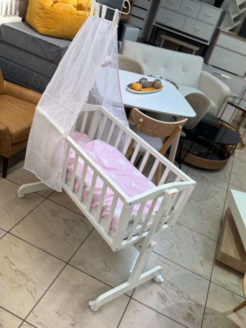 roba Kołyska dla niemowląt 40 x 90 cm z drewna – Mała Chmura roba Kołyska dla niemowląt 40 x 90 cm z drewna – Mała Chmura