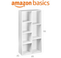 Amazon Basics Regał z 7 Kwadratowymi Przegródkami Biały 50 x 24 x 106 cm