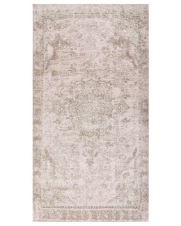 Dywan Bawełniany Beliani MATARIM 80 x 150 cm Różowy Postarzany Orientalny