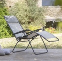 Leżak Lafuma Mobilier Fotel Relax R Clip – Luksusowy Fotel Wypoczynkowy z Pozycją Zero Grawitacji, Sztuczna Skóra, Żytni Beż