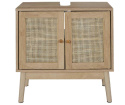 HOME DECO FACTORY Szafka Pod Umywalkę Bali Natural Crush 60 x 70 x 30 cm Brązowa