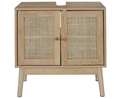HOME DECO FACTORY Szafka Pod Umywalkę Bali Natural Crush 60 x 70 x 30 cm Brązowa HOME DECO FACTORY Szafka Pod Umywalkę Bali Natural Crush 60 x 70 x 30 cm Brązowa