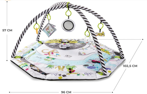 Kinderkraft Mata Edukacyjna SMARTPLAY Interaktywna z Funkcją Suchego Basenu i 7 Zabawkami Kinderkraft Mata Edukacyjna SMARTPLAY Interaktywna z Funkcją Suchego Basenu i 7 Zabawkami
