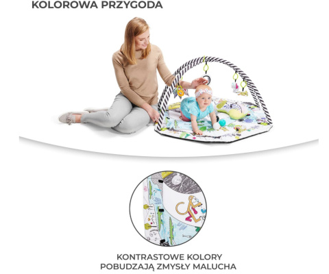 Kinderkraft Mata Edukacyjna SMARTPLAY Interaktywna z Funkcją Suchego Basenu i 7 Zabawkami Kinderkraft Mata Edukacyjna SMARTPLAY Interaktywna z Funkcją Suchego Basenu i 7 Zabawkami