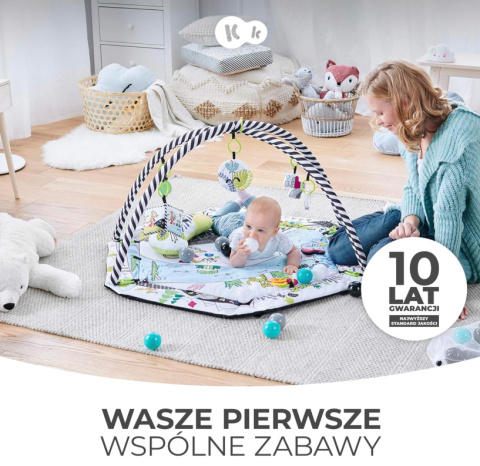 Kinderkraft Mata Edukacyjna SMARTPLAY Interaktywna z Funkcją Suchego Basenu i 7 Zabawkami Kinderkraft Mata Edukacyjna SMARTPLAY Interaktywna z Funkcją Suchego Basenu i 7 Zabawkami