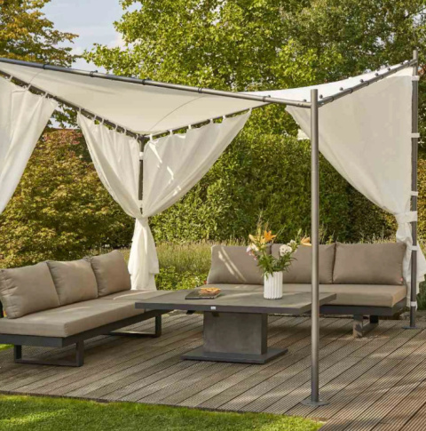 Panele Boczne do Pawilonu Berlino 3x3 m Białe (Zestaw 2 szt.)