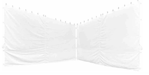 Panele Boczne do Pawilonu Berlino 3x3 m Białe (Zestaw 2 szt.)