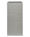 Donica Beliani DION Ceramic 33 cm Jasnoszara – Elegancka Donica Ogrodowa