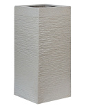 Donica Beliani DION Ceramic 33 cm Jasnoszara – Elegancka Donica Ogrodowa