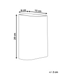 Wazon Beliani MITATA Szklany 20 cm Szary – Dekoracyjny Wazon Stołowy